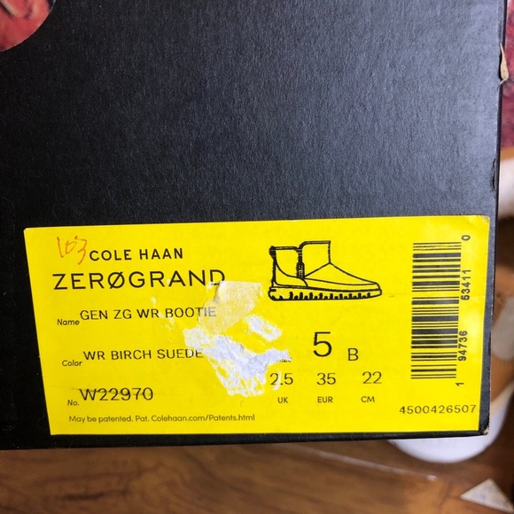 Cole Haan womens Generation Zerogrand Water Resistant Bootie size 5 B New - Picture 9 of 12